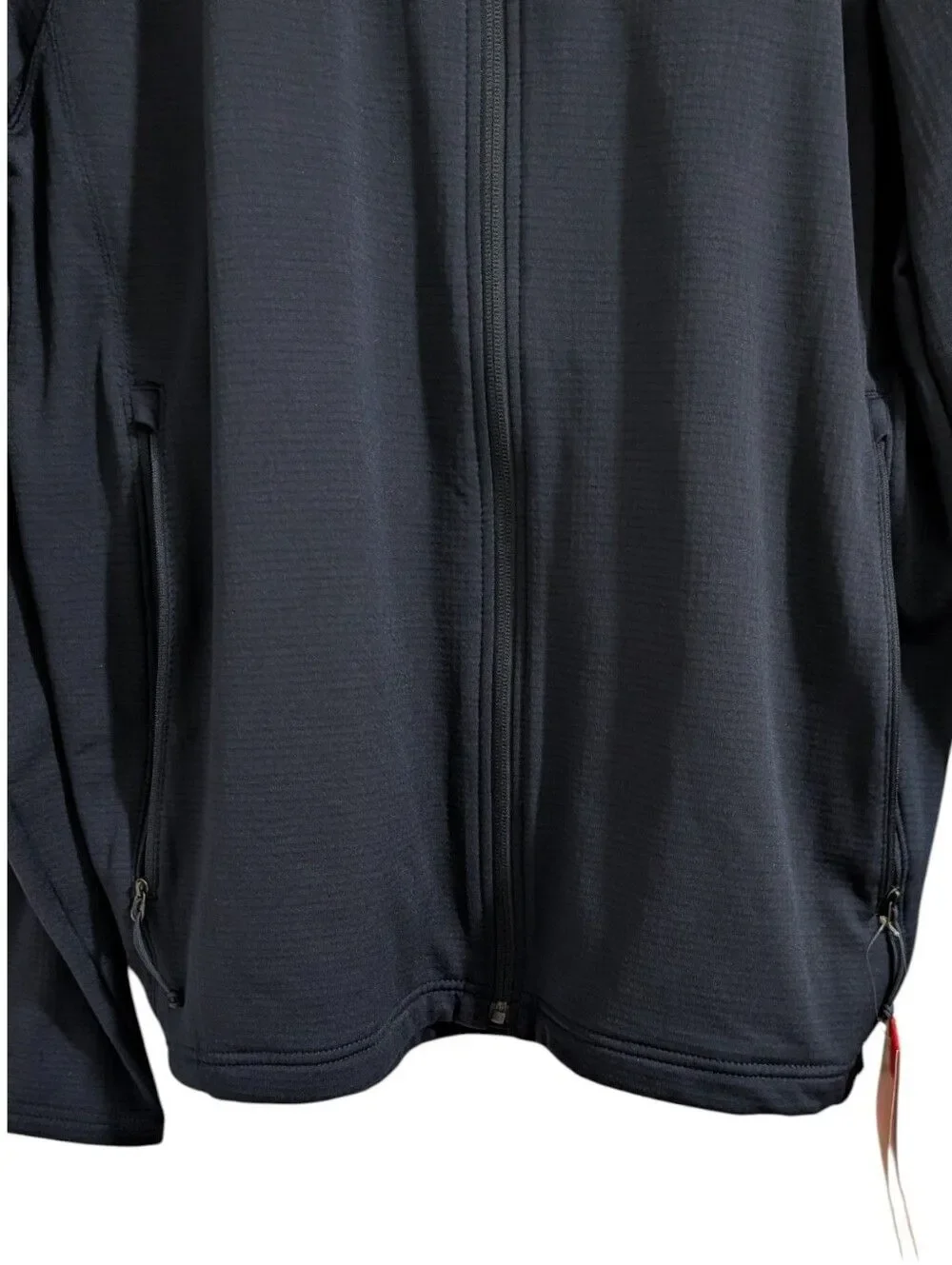 The North Face Mountain Peaks Full Zip Grid Fleece Jacket Navy Blue XL NWT
